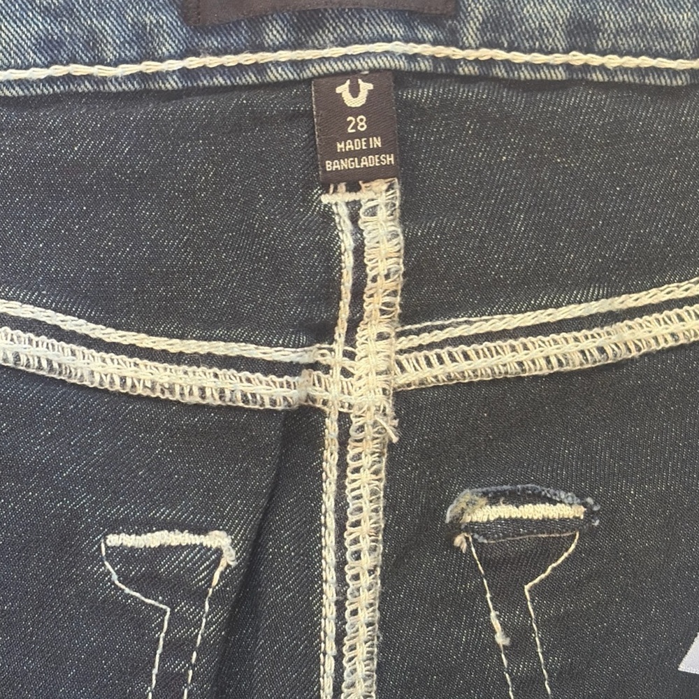 True Religion Becca Bootcut Jeans Womens 28 Medium Wash Mid Rise Y2K Flare Denim - Picture 11 of 16